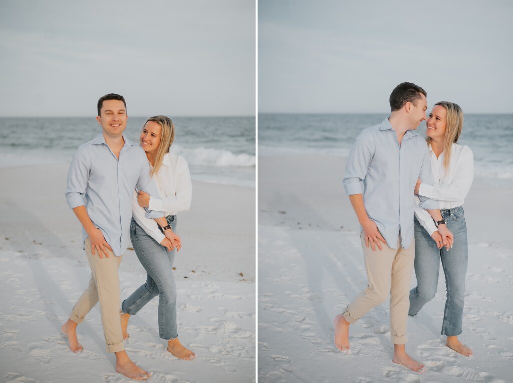 Downtown Pensacola and Pensacola Beach Engagement Session by Destination Wedding Photographer Kyrsten Ashlay Photography