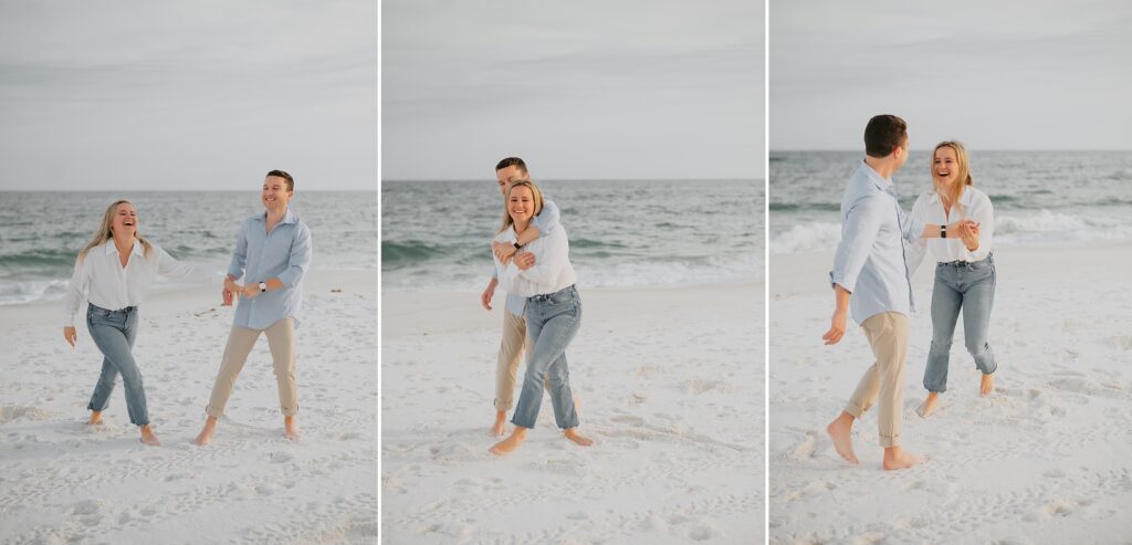 Downtown Pensacola and Pensacola Beach Engagement Session by Destination Wedding Photographer Kyrsten Ashlay Photography