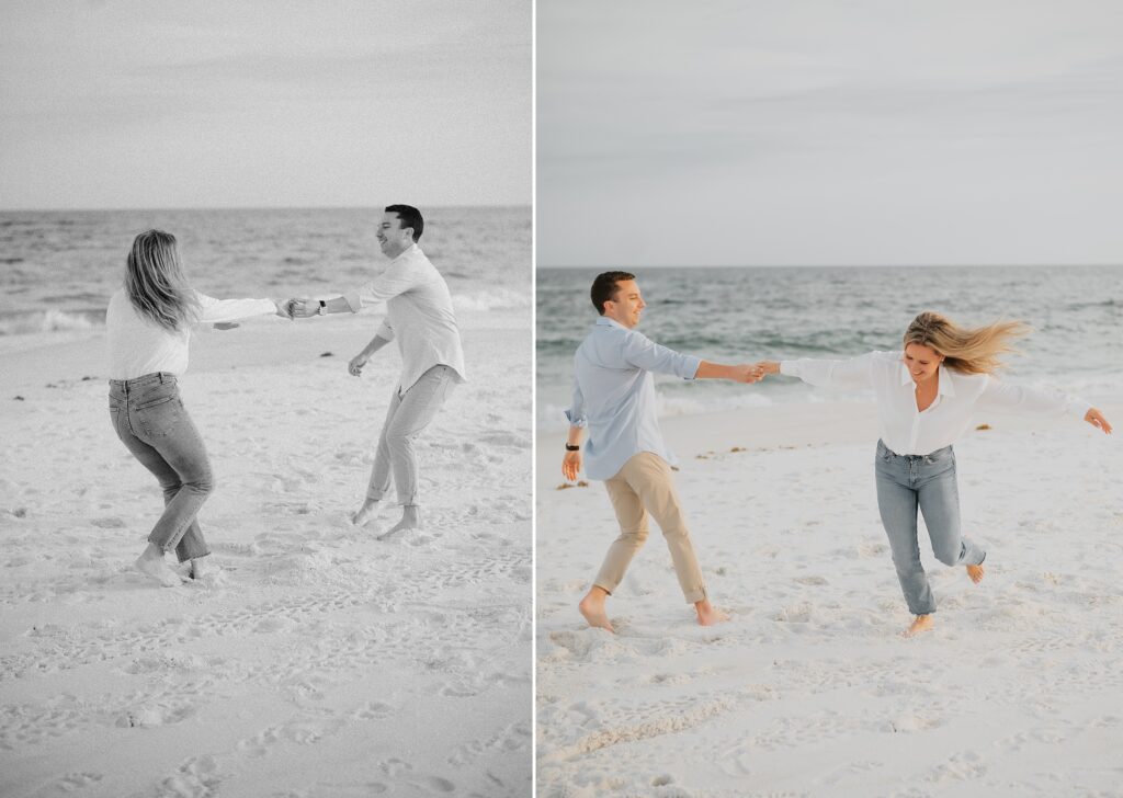 Downtown Pensacola and Pensacola Beach Engagement Session by Destination Wedding Photographer Kyrsten Ashlay Photography