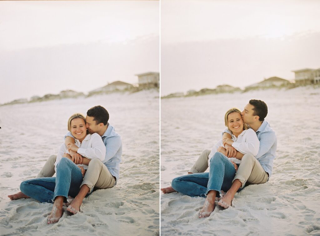 Downtown Pensacola and Pensacola Beach Engagement Session by Destination Wedding Photographer Kyrsten Ashlay Photography