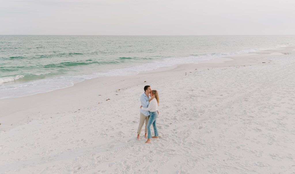 Downtown Pensacola and Pensacola Beach Engagement Session by Destination Wedding Photographer Kyrsten Ashlay Photography