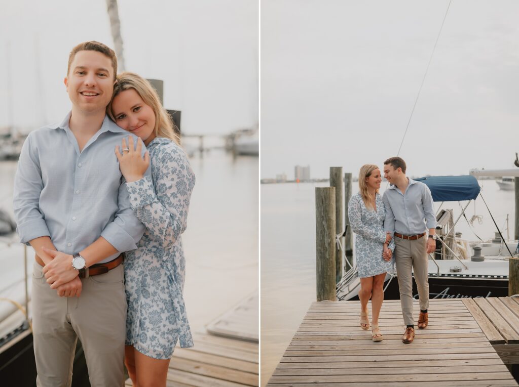 Downtown Pensacola and Pensacola Beach Engagement Session by Destination Wedding Photographer Kyrsten Ashlay Photography