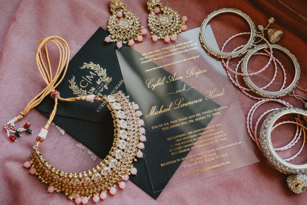 Flat lay wedding photo inspiration by Dallas Wedding Photographer Kyrsten Ashlay Photography