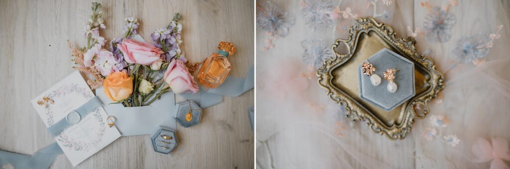 Flat lay wedding photo inspiration by Dallas Wedding Photographer Kyrsten Ashlay Photography