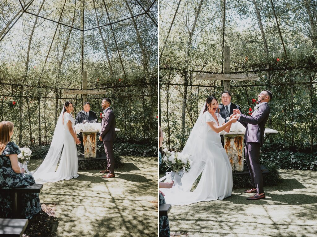 TreeChurch and Gardens Wedding in New Zealand by Destination Wedding Photographer Kyrsten Ashlay Photography