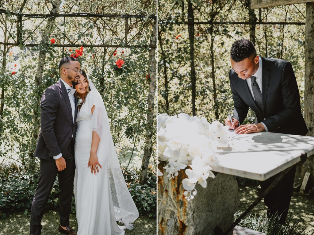 TreeChurch and Gardens Wedding in New Zealand by Destination Wedding Photographer Kyrsten Ashlay Photography