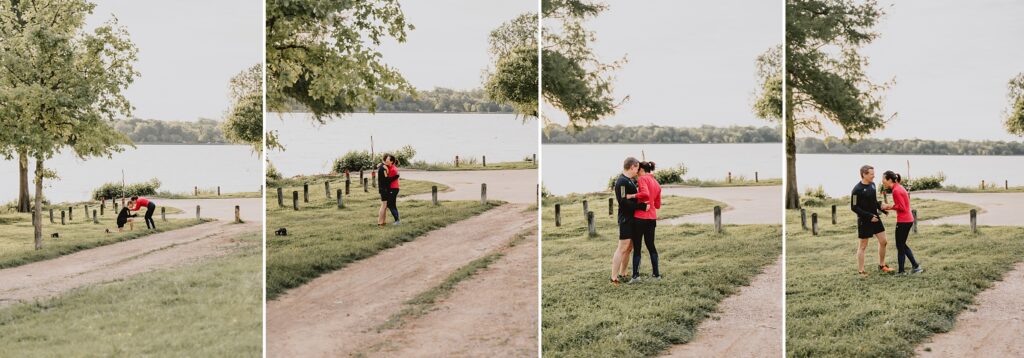 Surprise White Rock Lake Dallas Proposal by Dallas Wedding Photographer Kyrsten Ashlay Photography