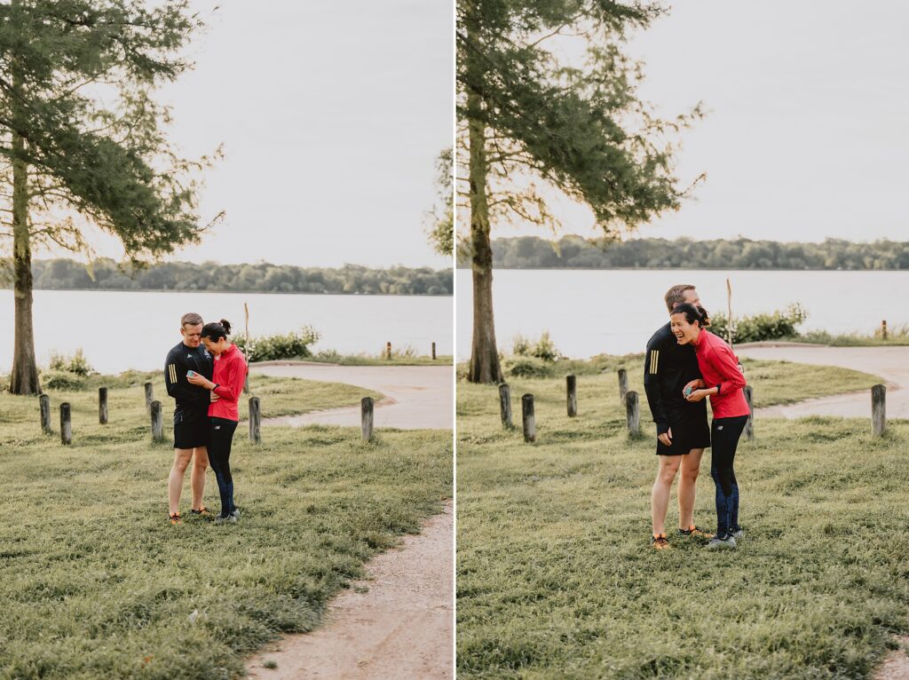 Surprise White Rock Lake Dallas Proposal by Dallas Wedding Photographer Kyrsten Ashlay Photography