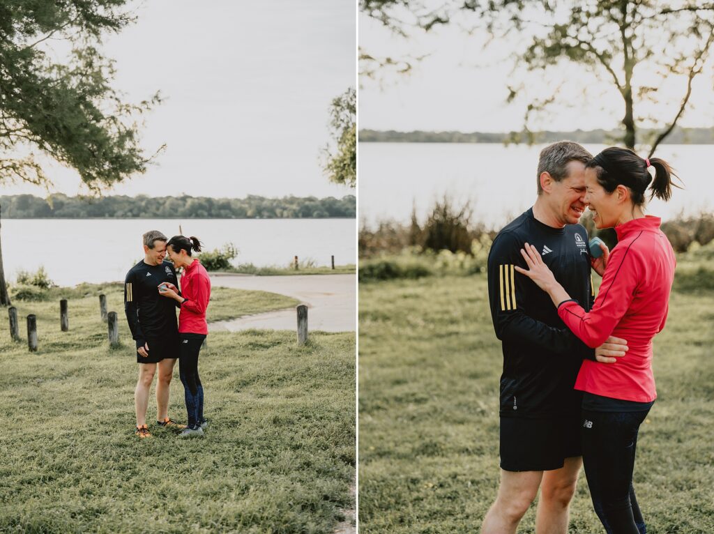 Surprise White Rock Lake Dallas Proposal by Dallas Wedding Photographer Kyrsten Ashlay Photography