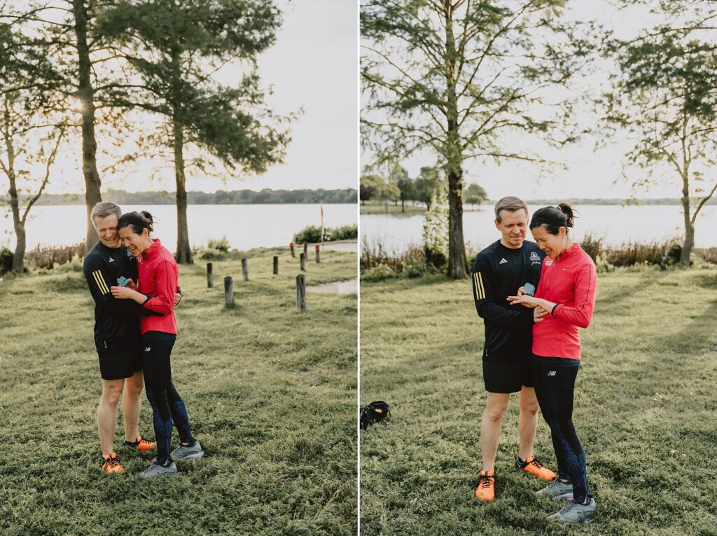 Surprise White Rock Lake Dallas Proposal by Dallas Wedding Photographer Kyrsten Ashlay Photography