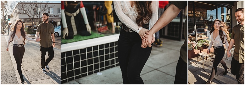 downtown engagement session in Encinitas, Ca downtown engagement session in Encinitas, Ca