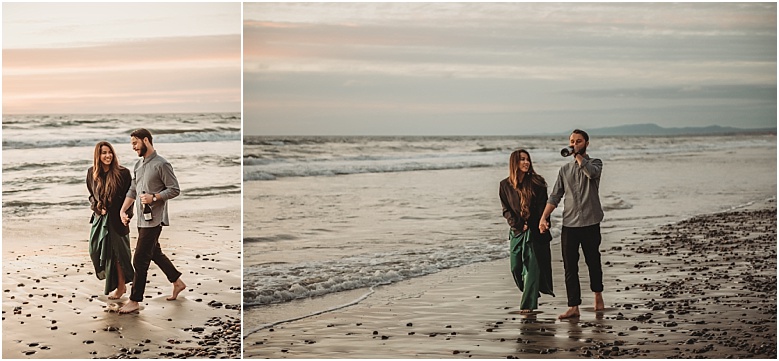 June and Christian beach engagement session in Encinitas, Ca sunset beach engagement session in Encinitas, Ca