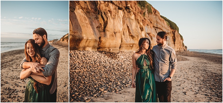 June and Christian beach engagement session in Encinitas, Ca beach engagement session in Encinitas, Ca