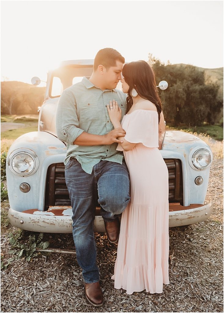 Engagement session at Owl Creek Farms Foundation, Temecula wedding venue 