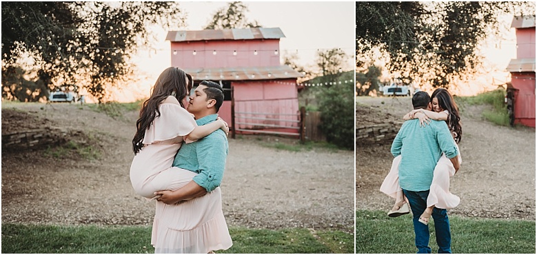 Engagement session at Owl Creek Farms Foundation, Temecula wedding venue, rustic engagement session, engagement session at barn