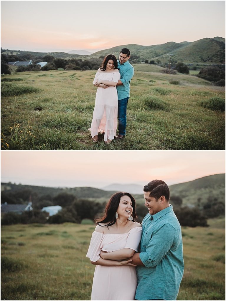 Engagement session at Owl Creek Farms Foundation, Temecula wedding venue 