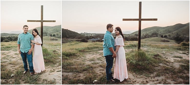 Engagement session at Owl Creek Farms Foundation, Temecula wedding venue 