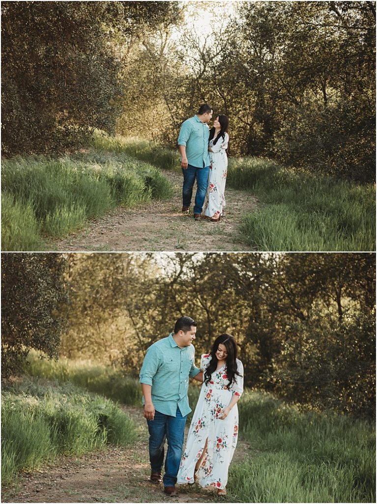 Engagement session at Owl Creek Farms Foundation, Temecula wedding venue 