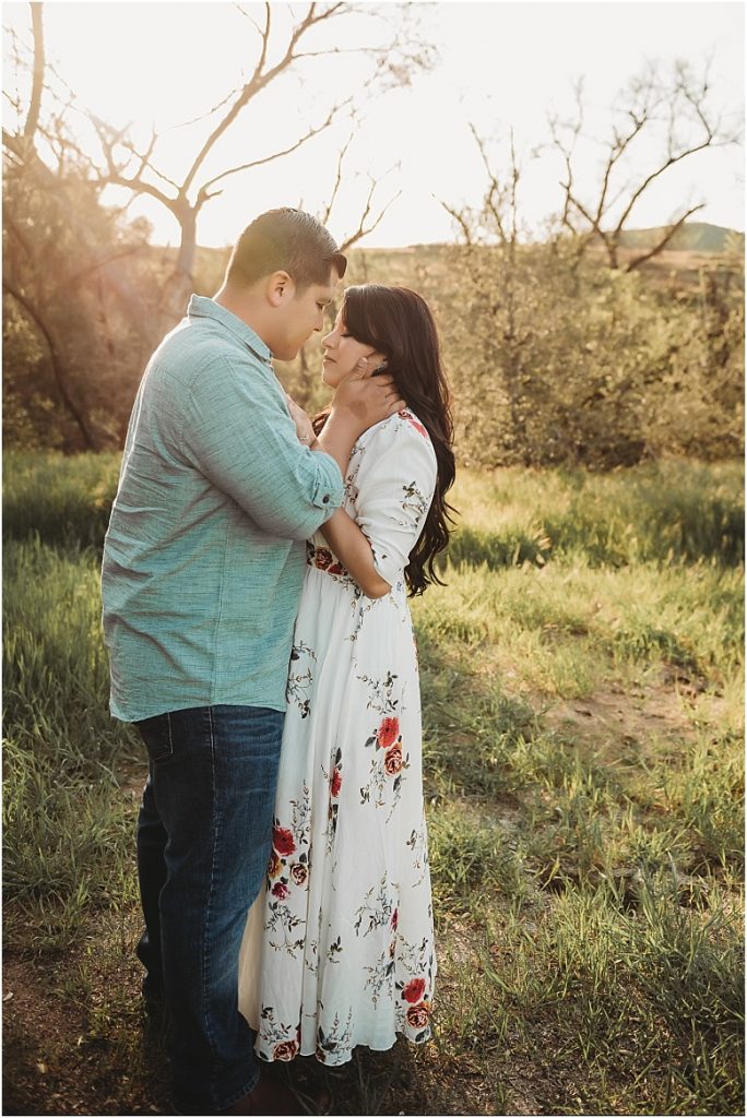 Engagement session at Owl Creek Farms Foundation, Temecula wedding venue 