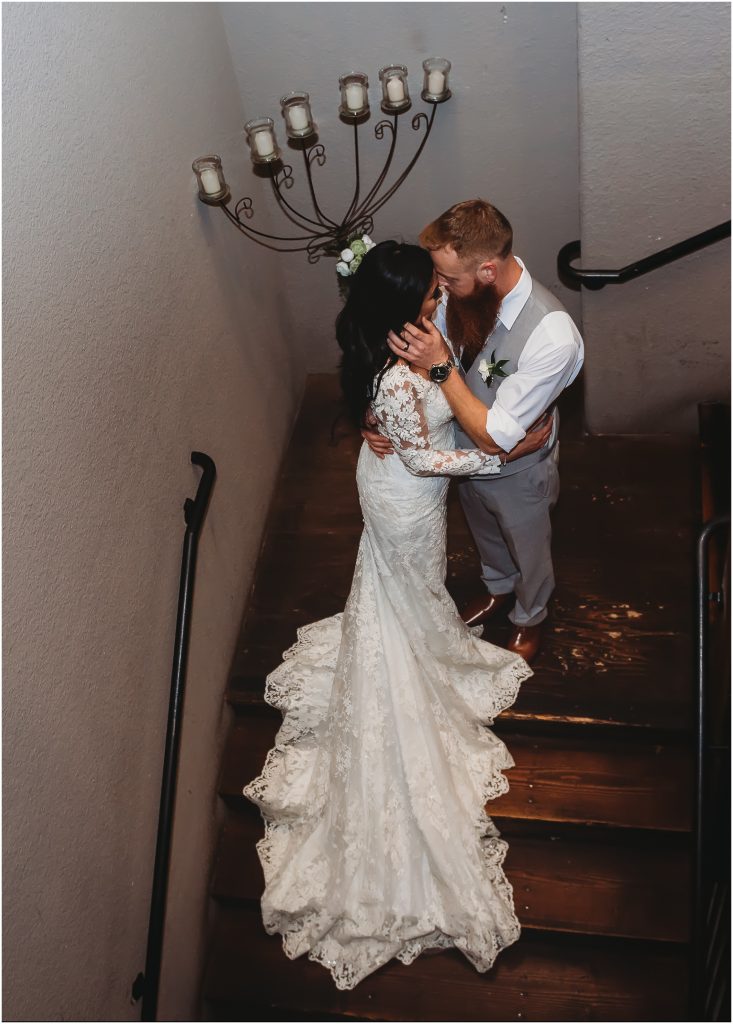 bride and groom at Falkner Winery wedding in Temecula, CA 
