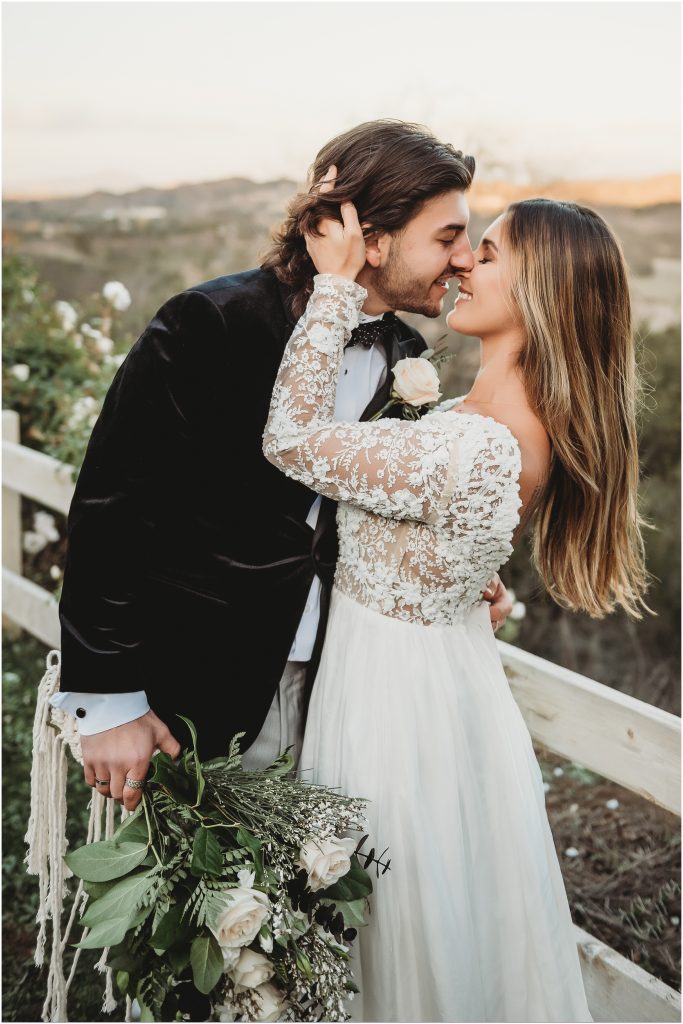 Bride and Groom at The Retro Ranch in Temecula, CA by Dallas Wedding Photographer
