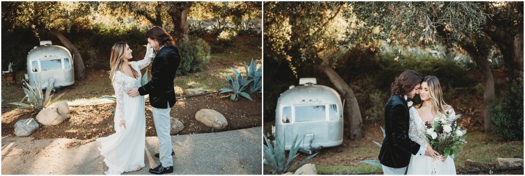 Bride and Groom at The Retro Ranch in Temecula, CA by Dallas Wedding Photographer