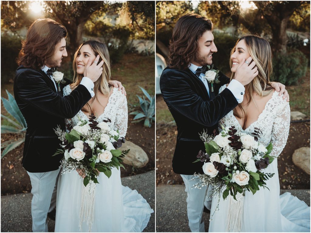 Bride and Groom at The Retro Ranch in Temecula, CA by Dallas Wedding Photographer