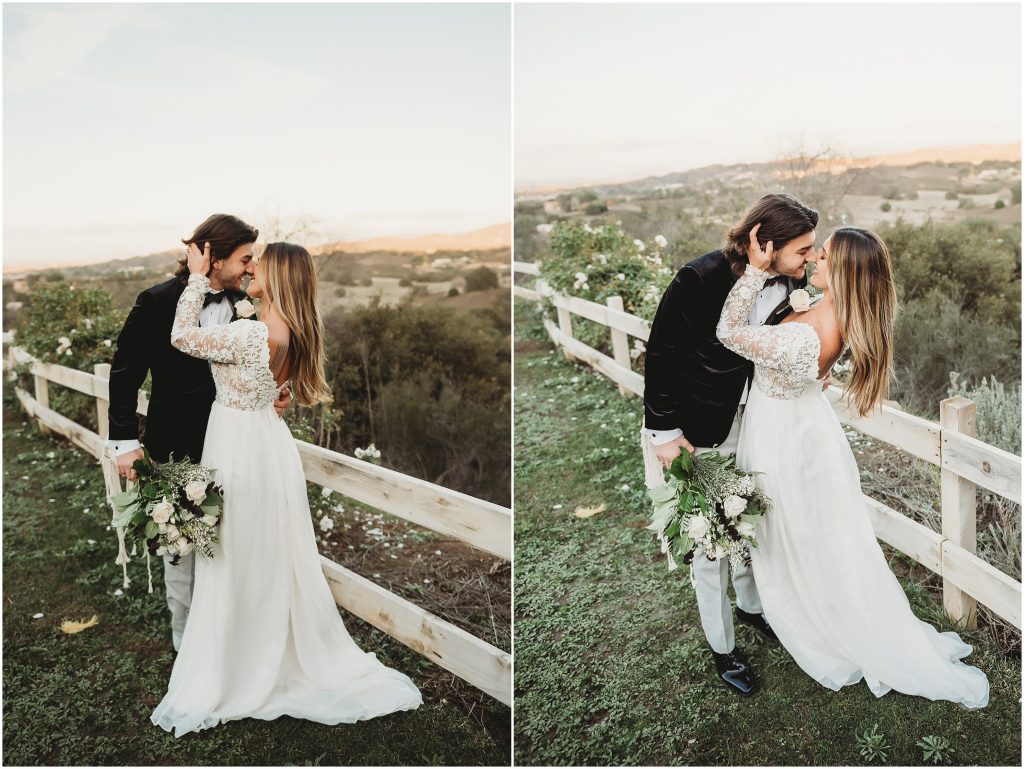 Bride and Groom at The Retro Ranch in Temecula, CA by Dallas Wedding Photographer