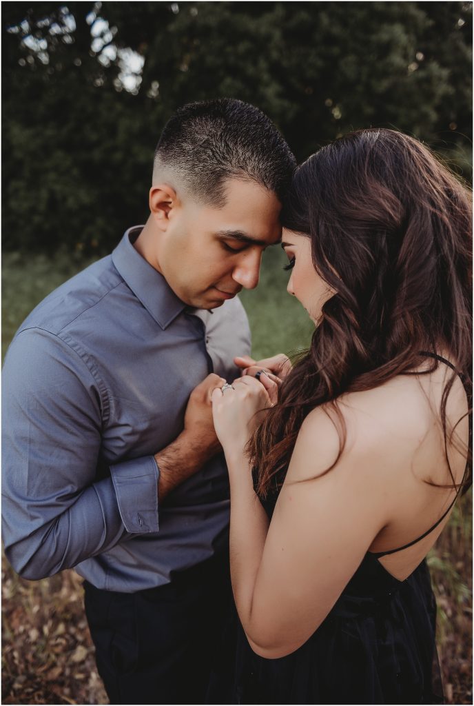 Temecula and Dallas Wedding Photographer -- couple during anniversary photoshoot in Temecula, CA in a field