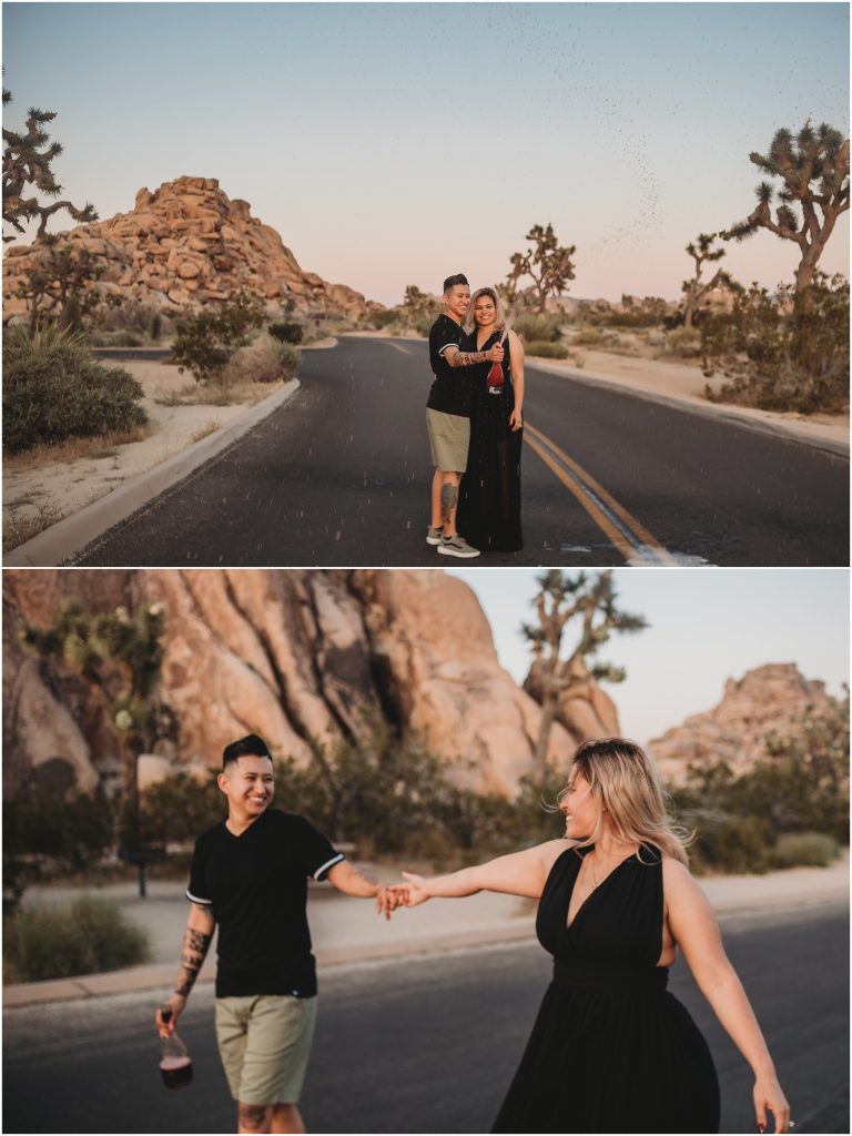 Engagement session at Joshua Tree National Park - Top SoCal Engagement Session Locations