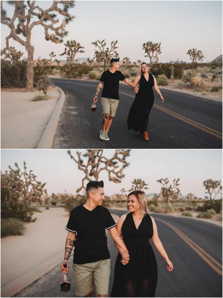 Joshua Tree National Park wedding proposal by Dallas based Wedding and Elopement Photographer