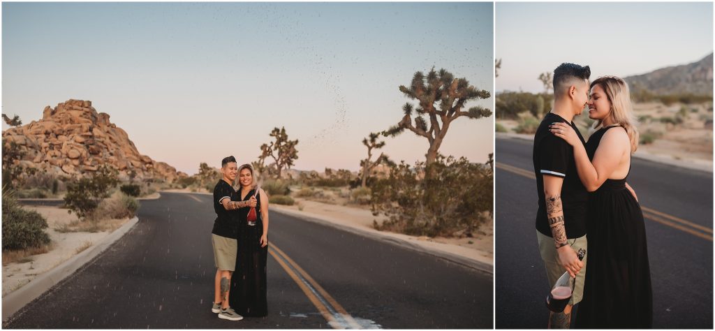 Joshua Tree National Park wedding proposal by Dallas based Wedding and Elopement Photographer