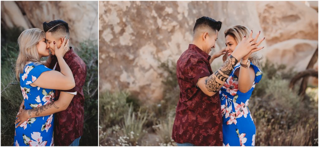 Joshua Tree National Park wedding proposal by Dallas based Wedding and Elopement Photographer
