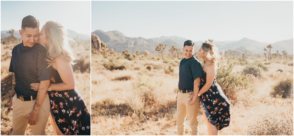 Joshua Tree National Park wedding proposal by Dallas based Wedding and Elopement Photographer