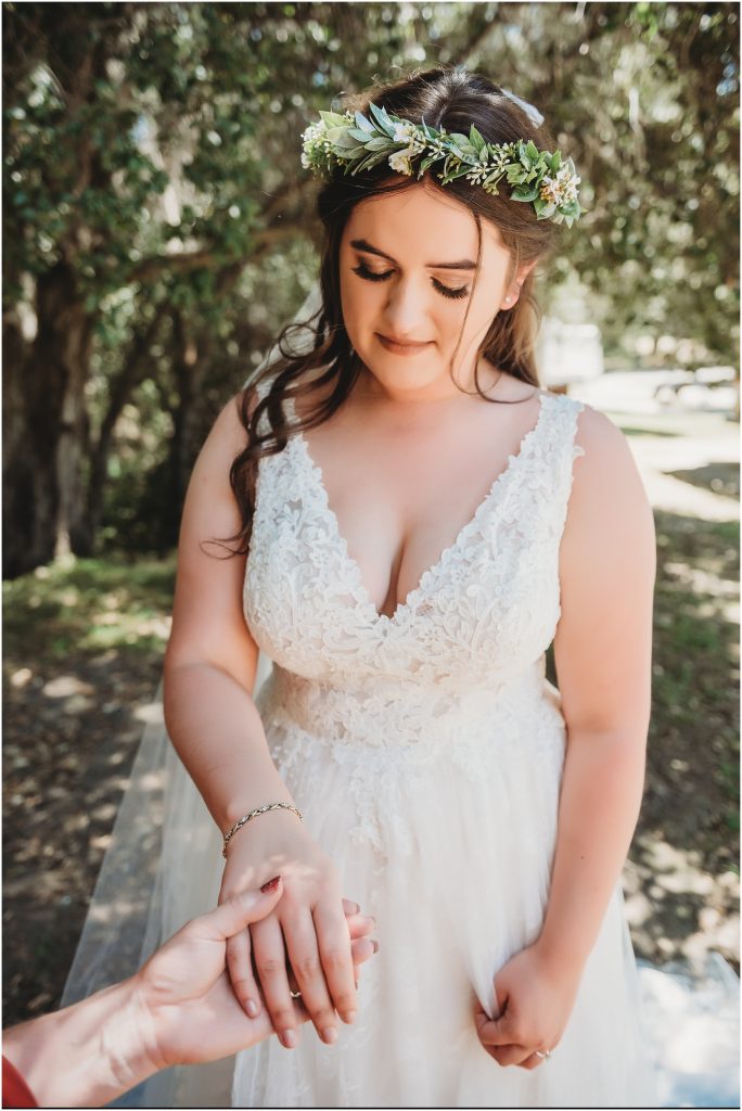 getting ready photos at Boho Camp inspired wedding by Dallas wedding photographer