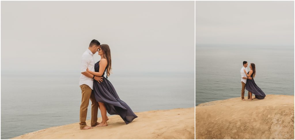 Intimate San Diego beach engagement session at Blacks Beach in La Jolla, CA by Dallas Wedding Photographer
