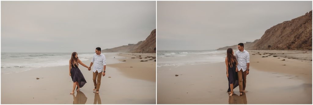Intimate San Diego beach engagement session at Blacks Beach in La Jolla, CA by Dallas Wedding Photographer