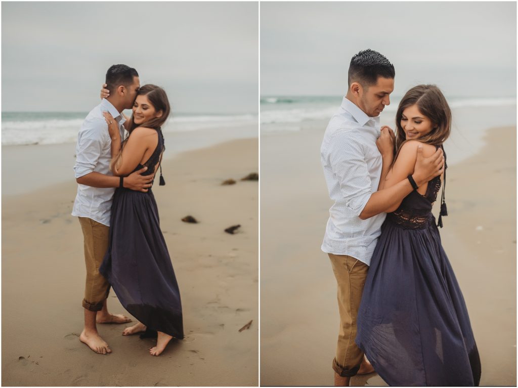Intimate San Diego beach engagement session at Blacks Beach in La Jolla, CA by Dallas Wedding Photographer