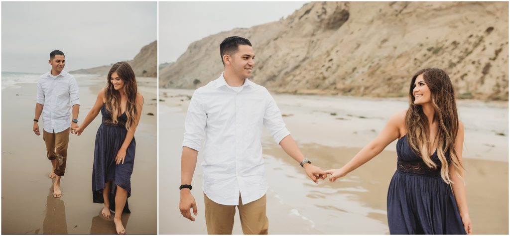 Intimate San Diego beach engagement session at Blacks Beach in La Jolla, CA by Dallas Wedding Photographer