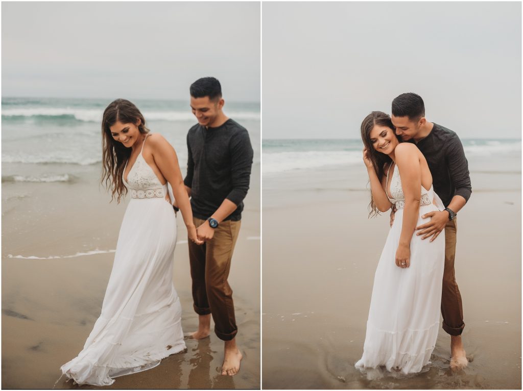 Intimate San Diego beach engagement session at Blacks Beach in La Jolla, CA by Dallas Wedding Photographer
