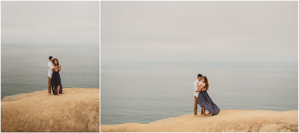 Intimate San Diego beach engagement session at Blacks Beach in La Jolla, CA by Dallas Wedding Photographer
