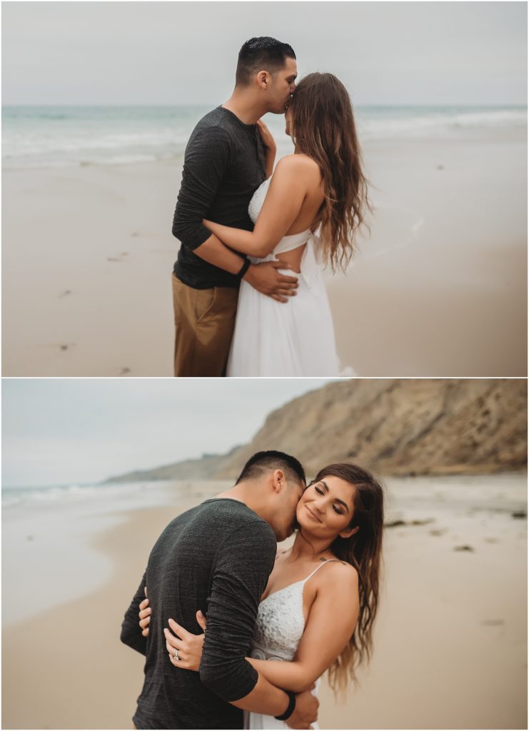 Intimate San Diego beach engagement session at Blacks Beach in La Jolla, CA by Dallas Wedding Photographer