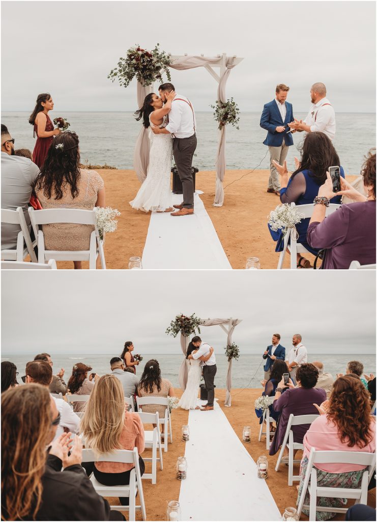 Sunset Cliffs Intimate Wedding ceremony by San Diego Wedding Photographer