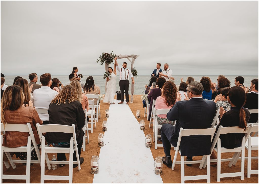 Sunset Cliffs Intimate Wedding ceremony by San Diego Wedding Photographer