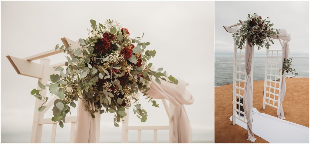 Sunset Cliffs Intimate Wedding ceremony by San Diego Wedding Photographer