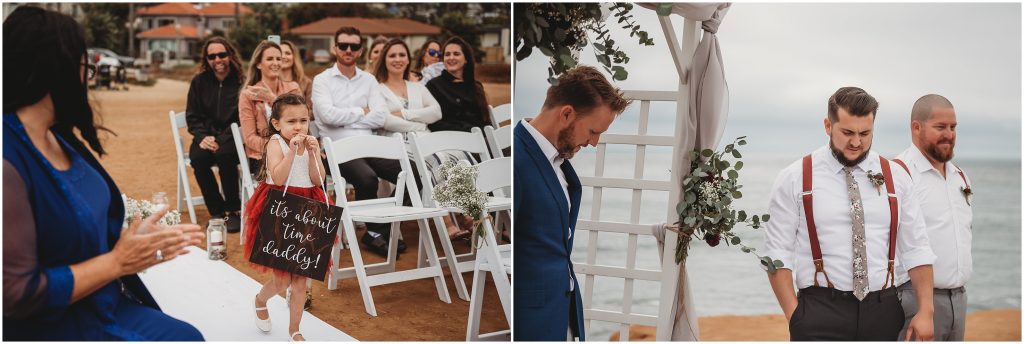 Sunset Cliffs Intimate Wedding ceremony by San Diego Wedding Photographer