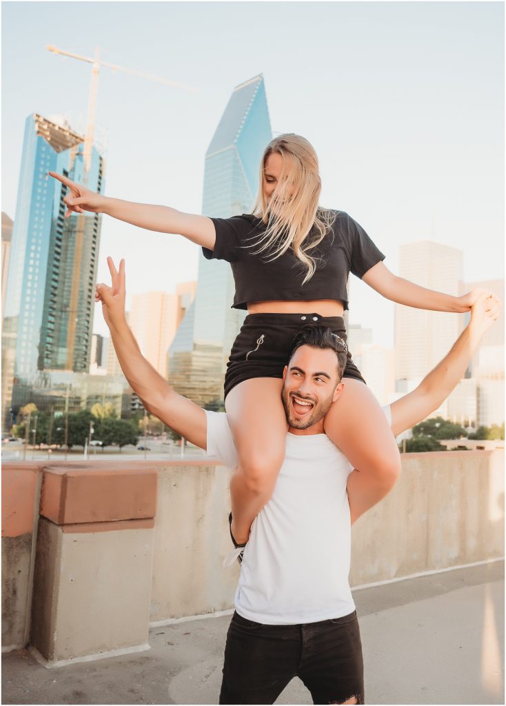 Downtown Dallas Couples Session by Dallas Wedding Photographer Kyrsten Ashlay Photography 