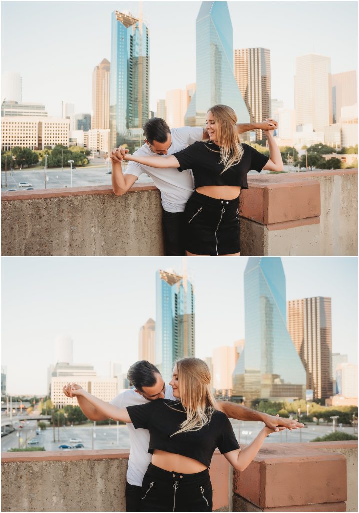 Downtown Dallas Couples Session by Dallas Wedding Photographer Kyrsten Ashlay Photography 