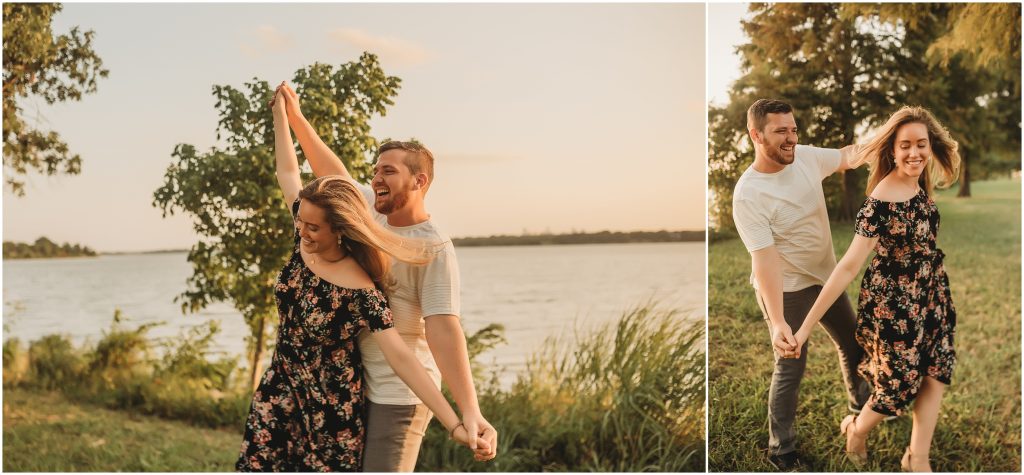 White Rock Lake Engagement Session in Dallas Texas by Dallas based Destination Wedding Photographer Kyrsten Ashlay Photography