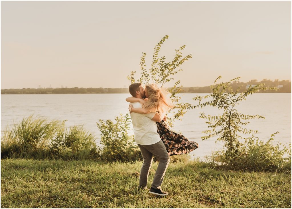 White Rock Lake Engagement Session in Dallas Texas by Dallas based Destination Wedding Photographer Kyrsten Ashlay Photography